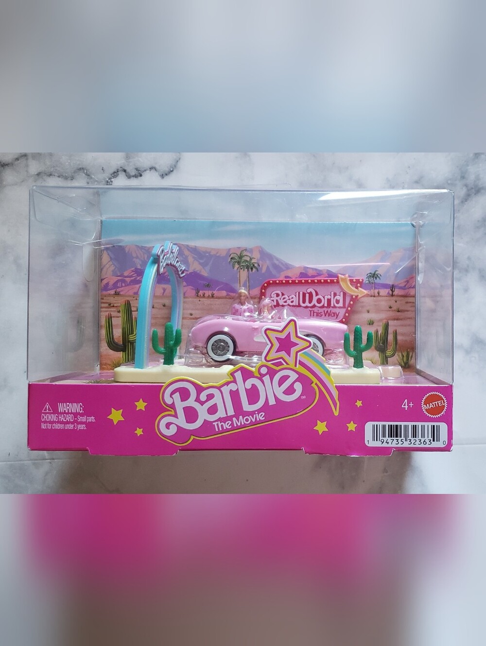 Barbie Mini BarbieLand The Movie Corvette Vette Car Set Ken figures Real World